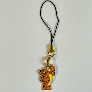 Orange Tigger Character phone charm